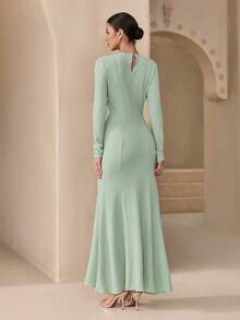 Graceveil Đầm dệt kim ôm dáng dành cho nữ, thích hợp mặc hàng ngày. - màu xanh lá - Xem 2