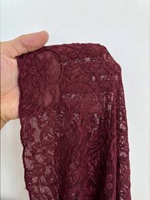 Sweetra Áo thun dài tay nữ cỡ lớn, kiểu dáng thường ngày, in họa tiết hoa điều, thích hợp cho việc đi làm. - Màu Đỏ Sâu - Xem 7