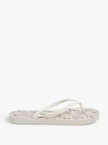 Grefit Lässige und leichte Hausschuhe für Zuhause und Outdoor, bequeme Sommer-Flip-Flops, geeignet für Neujahrsfeiertage, Valentinstag, lässiger Strandstil - Milch Aprikose - Übersicht 5