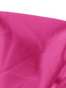 Slaydiva Vestido de línea A elegante y cómodo para uso diario y vacaciones para mujeres de talla grande con hombros descubiertos - Rosa Roja - Ver 7