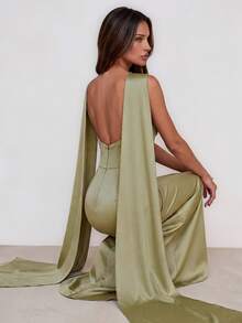 opa Interior de Verano Elegante y Casual para Vacaciones en la Playa, Sencilla y Cómoda.Primavera para Mujer, Verano, Vacaciones, Pascua, Elegante, Sexy, Invitada de Boda, Vacaciones, Cómodo - Verde - Ver 3
