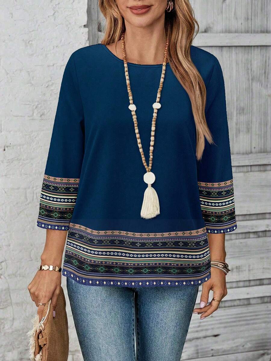 EMERY ROSE Top lindo para mujer para primavera, otoño, vacaciones y conciertos de música country