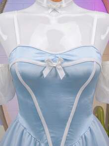 Fantasy Costume Fantasy Costume Bộ đồ lót 3 món gợi cảm bằng vải lưới xuyên thấu, hở lưng. - Nhiều màu - Xem 9