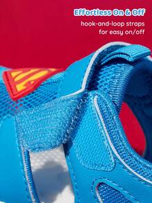 SUPERMAN X SHEIN Baby Sandals Non-Slip Comfortable Breathable Cartoon Animal Outdoor Beach Shoes - sapphire blue - View 5