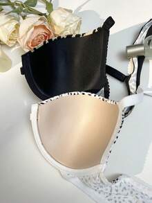 Bare Chapter 2pcs Thin Padded Steel Underwire Front Closure Sexy Leopard Print Supportive Bra - Multicolor - View 9