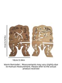 Foldable Wooden Book Holder, Suitable For Displaying Books At Middle Eastern Holiday Parties, Eid Al-Fitr And Eid Al-Adha Supplies - multicolor - View 3