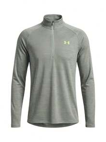 Under Armour Tech Men's Half Zip Sweatshirts Grey - Green and Grey - View 1