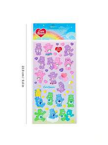 SHEIN X Care Bears 1 张涂鸦贴纸，适合粘贴在手机、笔记本电脑上，时尚礼品 - 彩色 - 查看 3