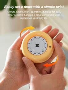 Haus Hana Timer Dapur Mekanik Magnetik, Timer Hitung Mundur Visual dengan Alarm Keras, Pengingat Memasak Tanpa Baterai, Alat Manajemen Waktu Tanpa Baterai untuk Memanggang, Memasak, Belajar, Berolahraga, Desain Minimalis Boho, Cocok untuk Penggunaan di Rumah, Kantor, dan Kelas - MultiWarna - View 5