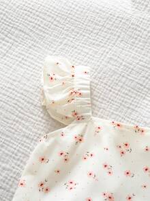 SHEIN 女童两件套：碎花无袖上衣（荷叶边领）和配套半身裙 - 彩色 - 查看 8