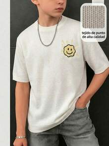 Tween Boys Knit Tops - White - View 5