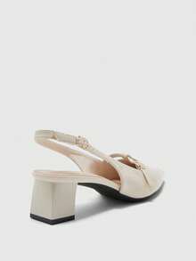 CUCCOO BIZCHIC Giày sandal cao gót dành cho nữ - Màu be - Xem 9