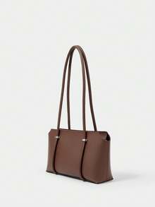 SHECARRY Women's Shoulder Bag, Exquisite And Simple Commuter Tote Bag - coffee color - View 2