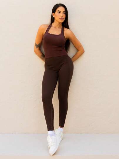 Maju Mazalli Seamless High Waist Solid Color Sports Leggings Yoga Women Pants