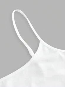 SHEIN EZwear 三件套休闲简约风黑白罗纹短款吊带背心，百搭夏季，适合度假、通勤、约会、派对、秋冬季、婚礼、海滩、毕业典礼等场合，时尚优雅，休闲百搭，适合外出、约会、预约、通勤等各种场合，闪亮亮片，优雅时尚，适合度假、休闲、Y2K风格等各种场合，适合毕业典礼等场合。 - 彩色 - 查看 10