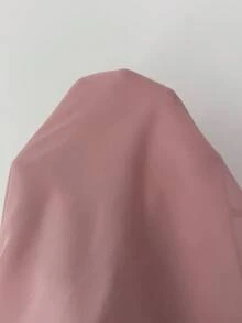 Modelyn 女士时尚方领开衩中长连衣裙 - 粉色 - 查看 6