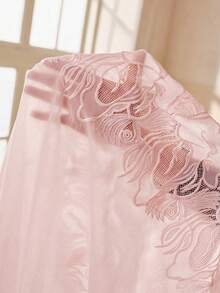 Anewsta Đầm dài cho bé gái mùa xuân/hè kiểu vintage thanh lịch, cổ tròn, tay ngắn, thêu họa tiết, khoét eo, vạt xòe. - Màu Hồng baby - Xem 8