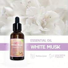1PC/30ML White Musk Essential Oil - , Natural Fragrance For Humidifiers, Diffusers, Candles & Crystals, Perfect For Christmas & Halloween, Essential Oils - White Musk - View 1