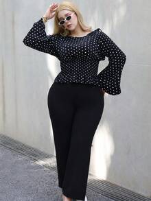 CHERRY TINTT SELECTION Plus Size Y2K Fashion Distressed Washed Low-Waist Baggy Jeans Casual Black - Black - View 6