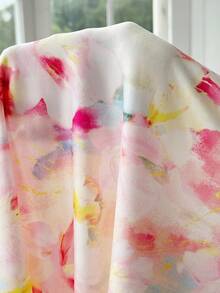 SHEIN EZwear Đầm hai dây thanh lịch dành cho nữ cỡ lớn, có dây buộc, họa tiết hoa, thích hợp cho kỳ nghỉ. - Nhiều màu - Xem 6