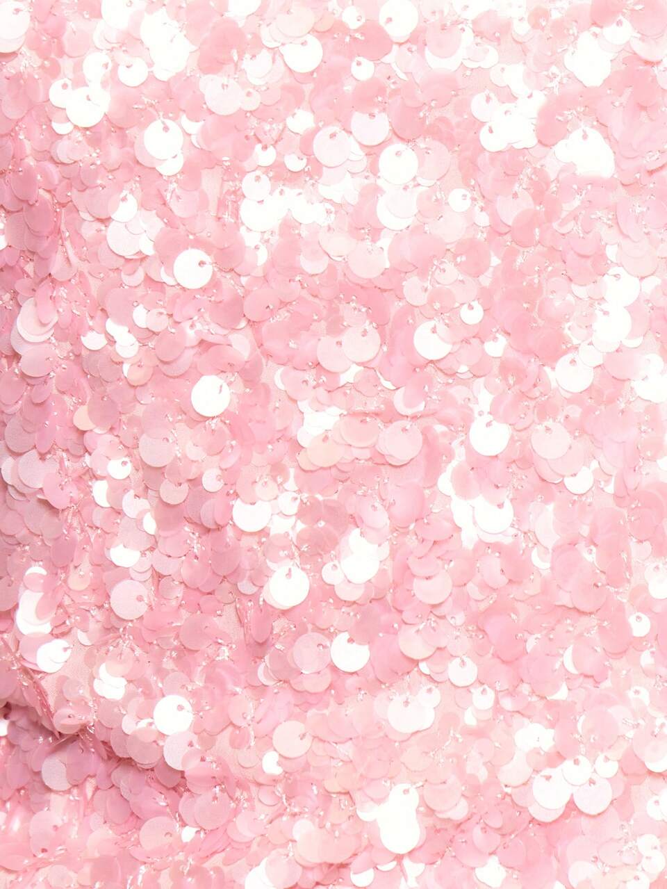 Pink Halterneck Sequin Embellished Asymmetric Top