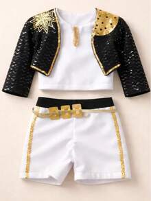 Conjunto para niñas k-pop - Negro - Ver 3