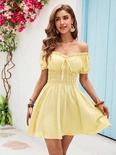 Off the Shoulder Dresses | Fashion Off the Shoulder Dresses | SHEIN USA