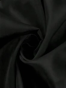 GlowEve CURVE Gaun Pesta Kasual Warna Polos untuk Wanita Ukuran Plus - Hitam - View 5