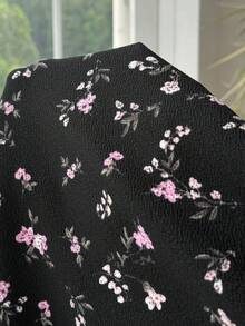 SHEIN EZwear 大码女士休闲碎花系带度假连衣裙 - 彩色 - 查看 7