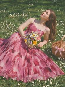 SHEIN MOD Đầm slip size lớn dành cho nữ, phối màu, thích hợp cho các buổi tiệc, đi chơi, thường ngày. - Nhiều màu - Xem 8