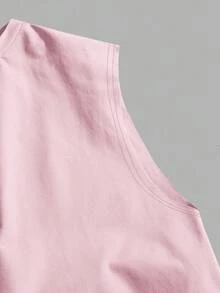 StoneGrade Chaleco de punto rosa para hombres - Rosa - Ver 4