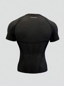 GymBeat Áo thun nam dáng ôm in hình đầu bò, thích hợp mặc hàng ngày và chơi thể thao. - màu đen - Xem 3