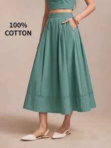 Vestido de Encaje con Bolsillos Laterales y Bordados para Mujer de , Estilo Retro de los 90, para Bodas, Damas de Honor y Eventos Formales - Negro - Ver 8