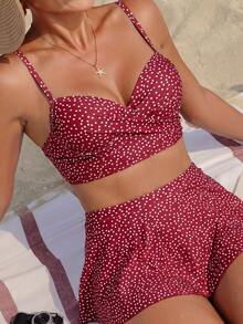 Swim Vcay Printed Tankini Swimwear With Underwire (Assorted Prints), Skirt & Shorts - Multicolor - View 2