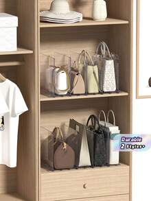 Mejor vendedor - Estantería modular y entrelazable - Divisores de armario de varios tamaños, organizador de bolsas y unidad de estantería - Blanco - Ver 1