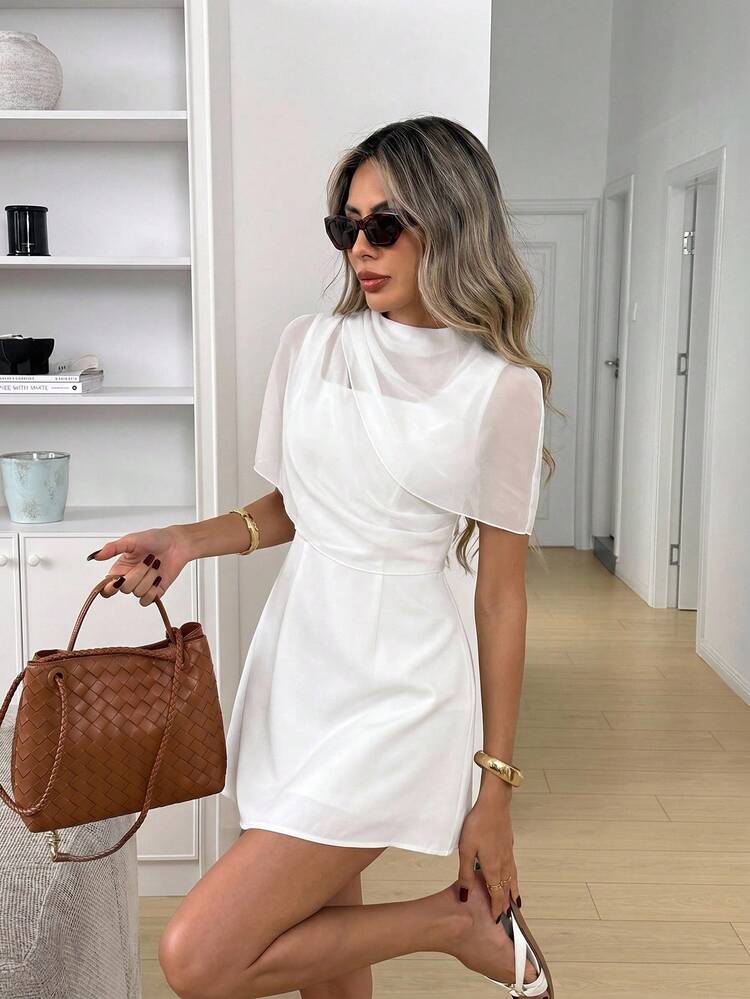solid color short dresses Wocrolse Summer Short Dresses for Women 2025 Button Solid Color Front  Button Midi Dress Short Dress at Amazon Women's Clothing store