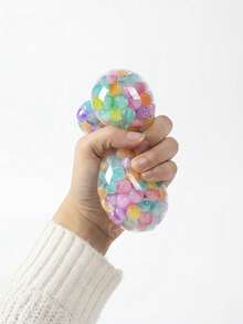 POKOJA LAND 1pc Pastel Spherical Desk Pet - Tactile Sensory Squeeze Feedback Pressure Relief Ball Figurine - Aesthetic Room Decor For Home Office Bedside Table - Heartfelt Gift For Women Men Best Friends - Multicolor - View 5