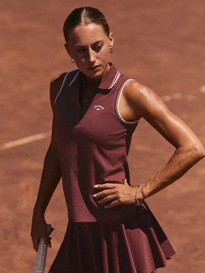 GLOWMODE Camisa Polo de Uso Casual de Verão para Atividades, com Ajuste Regular, Comprimento na Altura do Quadril, Gola Contrastante, Estampa na Frente, Tecido com Propriedades de Resfriamento, Absorção de Umidade e Antibacteriano