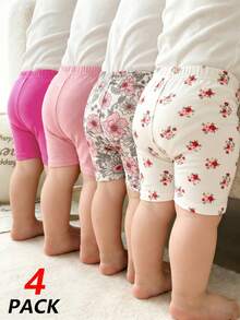 Girls Solid Color Knitted Leggings, Stretchy Fabric, Versatile, Long Pants - Multicolor - View 7