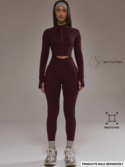 Musera Sport Conjunto de leggings con cruce delantero, solo parte inferior, ropa deportiva de invierno para pádel, gimnasio y entrenamiento, de aleación