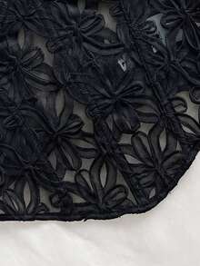 Blusa sin mangas para mujer para ocasiones casuales como vacaciones, boda en la playa, graduación, brunch, Día de San Patricio, Spring Break, Pascua, festivales de música, estilo bohe - Negro - Ver 3