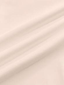 SWAVVY Men's Casual Solid Color Short Sleeve Shirt - Beige - View 4