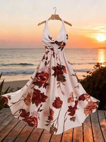 Ellevyn Đầm Bohemian in hoa lãng mạn dành cho nữ, thích hợp cho mùa hè. - Nhiều màu - Xem 1