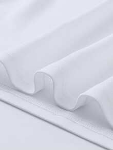 NEOREFINED Áo thun nam phong cách tối giản, in chữ, kiểu dáng thường ngày. - trắng - Xem 4