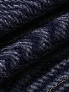 Dazy Plus Setelan Liburan Gaya Jalanan Koboi Barat: Atasan Bahu Terbuka dan Celana Panjang Lebar Longgar, Ukuran Plus untuk Musim Semi/Panas - Dark Wash - View 3