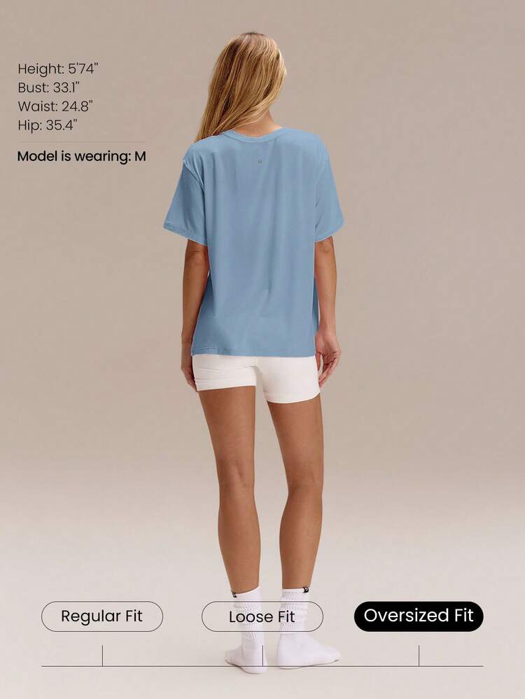 Modal Oversized Everymode Tee Daily Casual  Compression Shirt