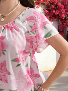 EMERY ROSE Áo sơ mi cỡ lớn in hoa, kiểu dáng thường ngày, thích hợp cho kỳ nghỉ. - Nhiều màu - Xem 7