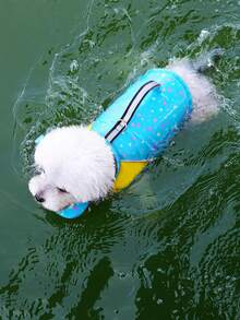 PETSIN Ropa de baño de verano ligera y fina con estampado minimalista de huella de pata de cachorro, estilo deportivo. Puede usarse para caminar al aire libre, correa, chaleco salvavidas para mascotas y traje de baño para perros grandes en Europa y América. - Multicolor - Ver 12