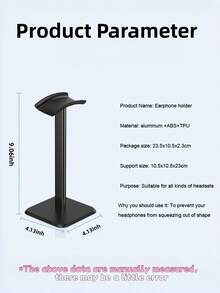 Teckwe 1Pc Gaming Headset Stand TPU Soft Rubber Aluminum Alloy Material Headphone Stand - Pink - View 6