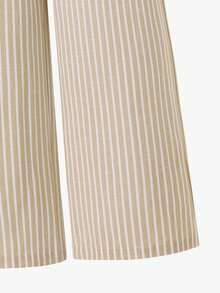 SHEIN Sparklyn Tween Girl Striped Sleeveless Shirt With Bow Button And Elongated Pants 2 Pieces Set - Multicolor - View 8